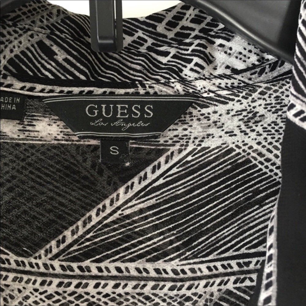 Guess Abstract Button Blouse - Picture 3 of 3